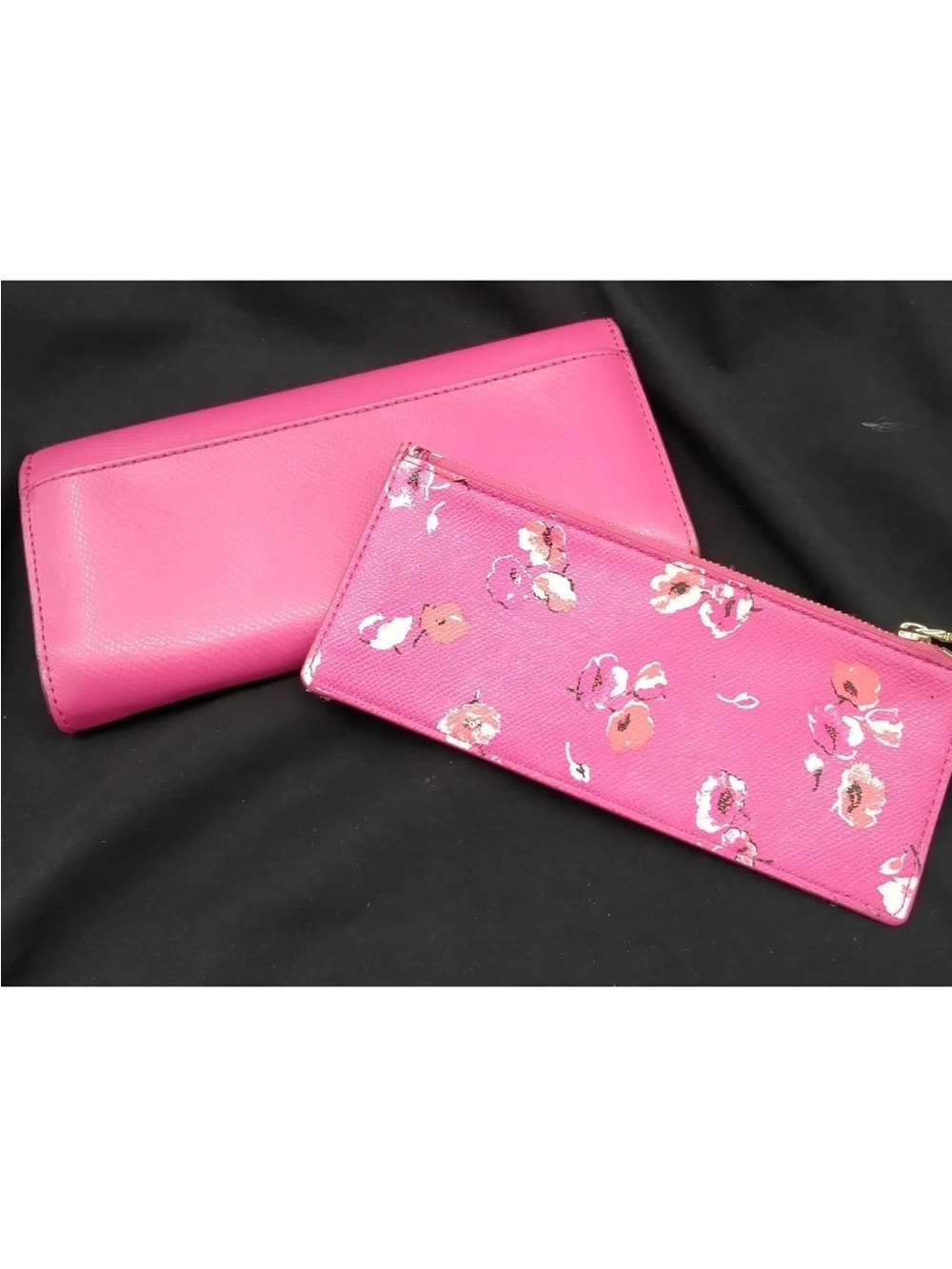 Coach Hot Pink Leather Continental Wallet - Coach - Picture 3 of 10